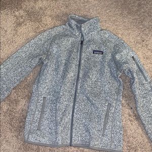 patagonia womens fleece zip down!